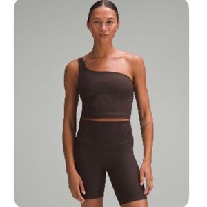 Lululemon Align Ribbed Asymmetrical Tank - Espresso